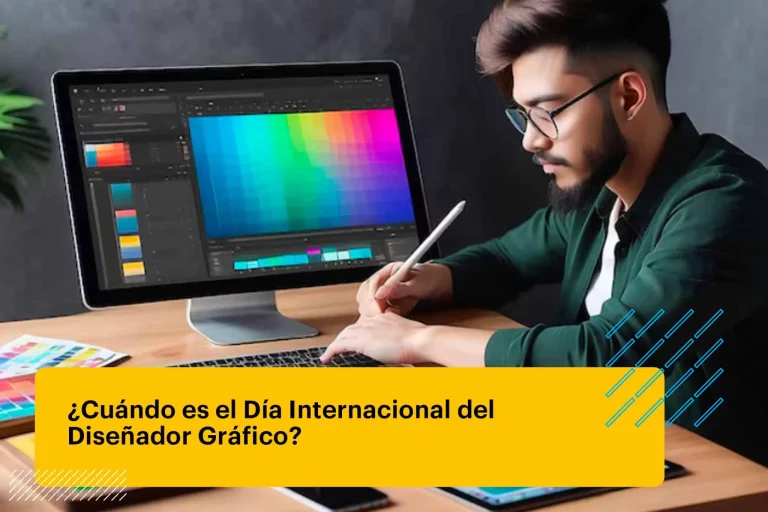 joven diseñador creativo sentado en un escritorio usando una tableta digital
